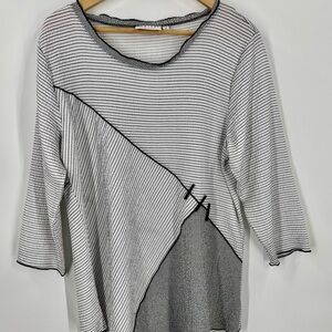 Striped Black and White Top by Habitat